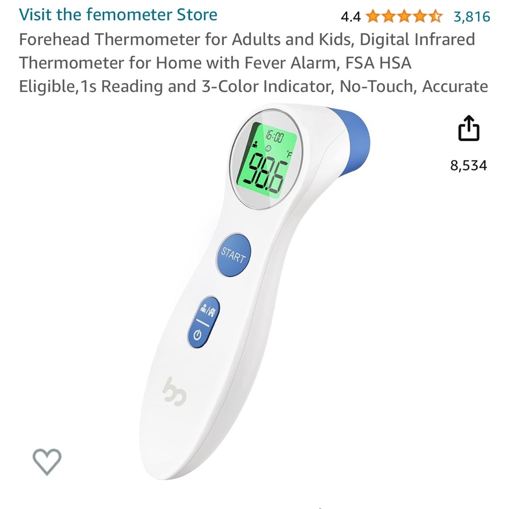 🏷️ Infrared Forehead Thermometer - Picture 7 of 12